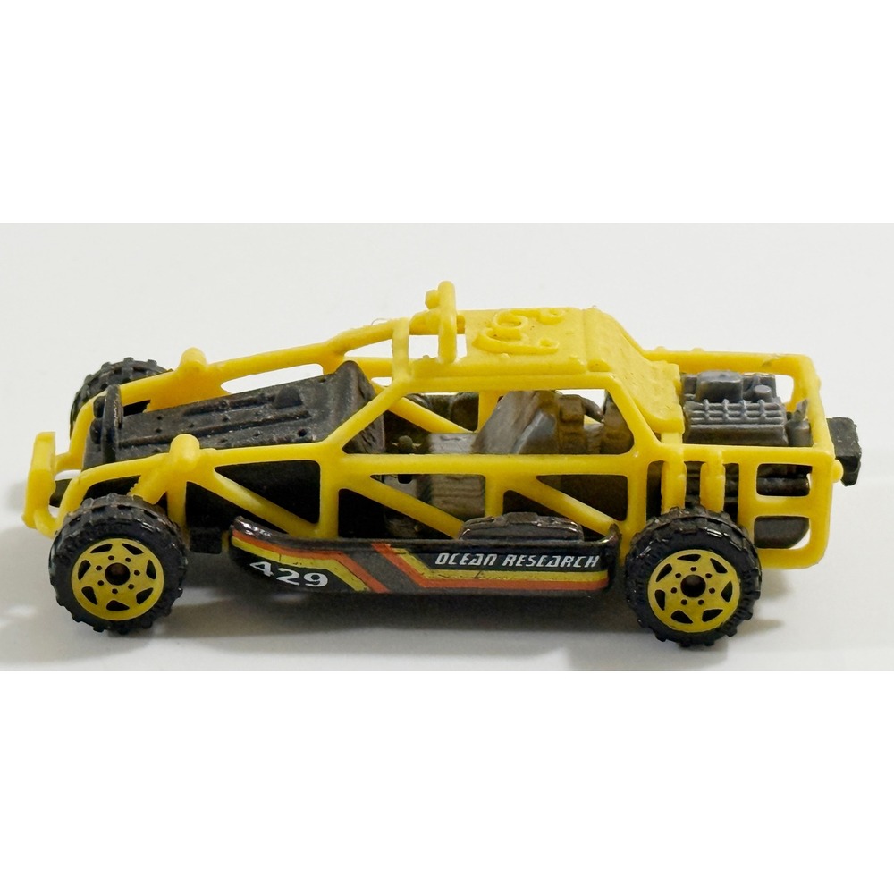 Matchbox Dune Buggy Kids 1:64 Yellow Ocean Research 429 Off-Road 1999 Mattel